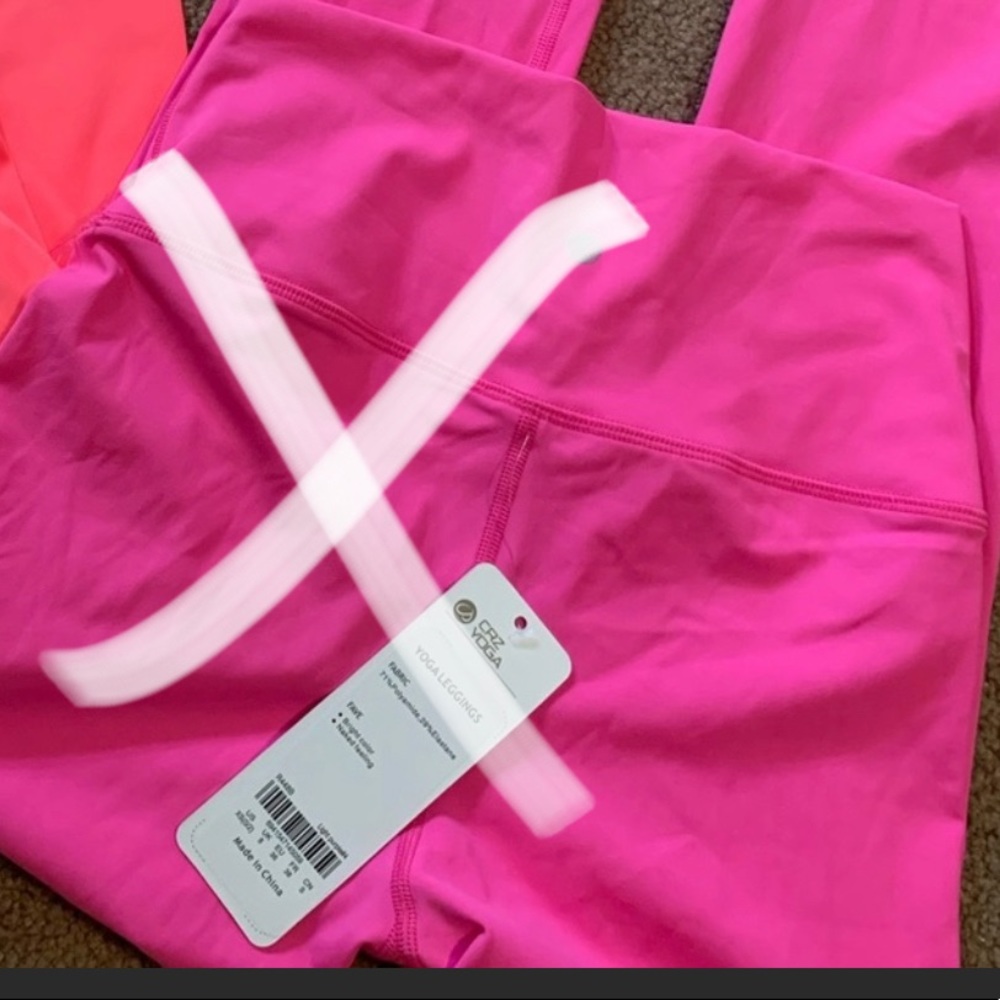 crz yoga leggings and bo n tee bra